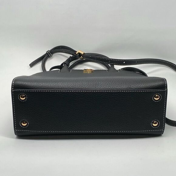 Burberry Black Mini Frances TB Plaque Tote Bag - Picture 7 of 16